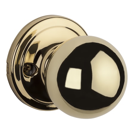 Kwikset Circa Half Dummy Knob, Bright Polished Brass 788CA-3GC